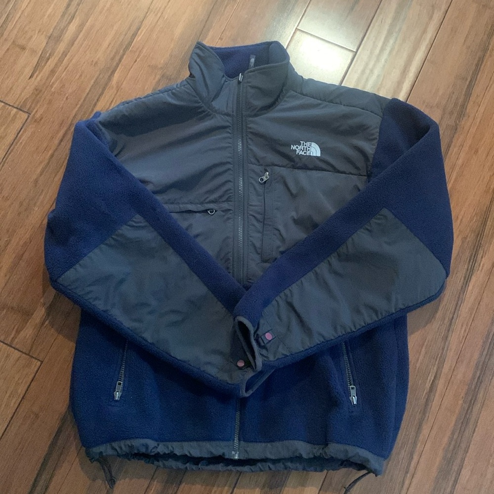 The North Face Men's Denali Fleece Jacket - Grey and Blue